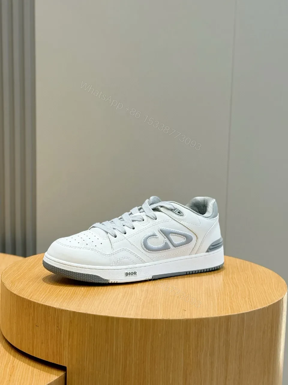 View 6 of White Leather Low-Top Sneakers: Minimalist Luxury, All-Day Comfort