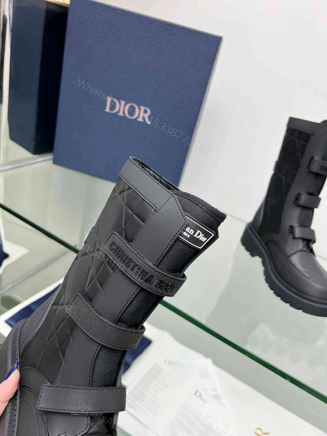 View 5 of DIOR DIO(R)EVOLUTION ANKLE BOOTS RUBBER MACCROCANNAGE BLACK