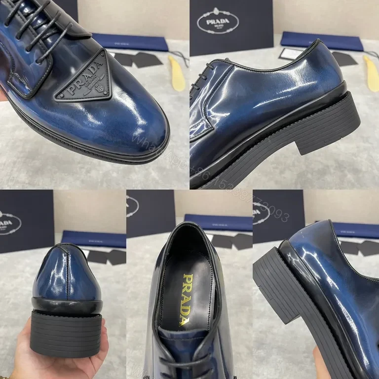View 4 of Navy Patent Derby â€” Classic Style, All-Day Comfort Derby