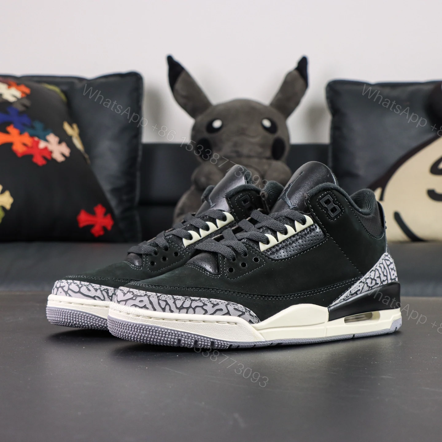 View 9 of Air Jordan 3 Off Noir Reps