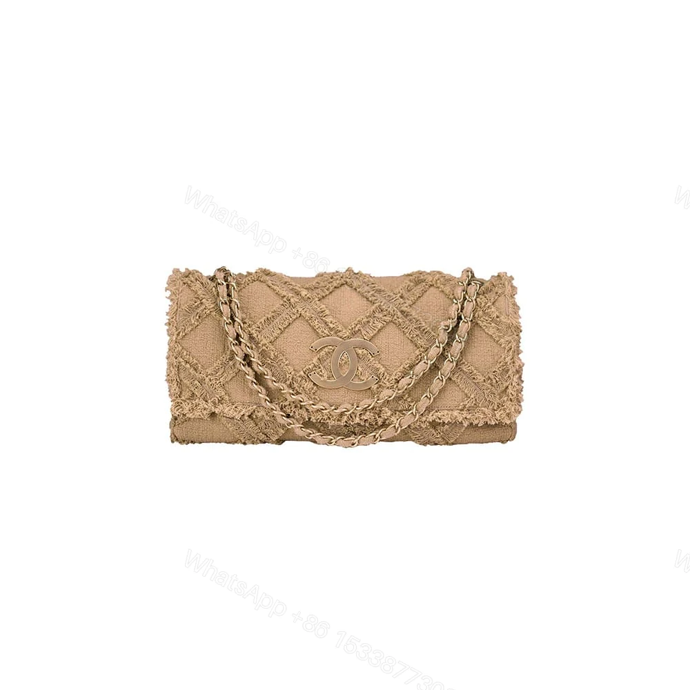 Chanel Crochet Tweed Extra Large Flap Bag(HIGH-END GRADE) — view 1