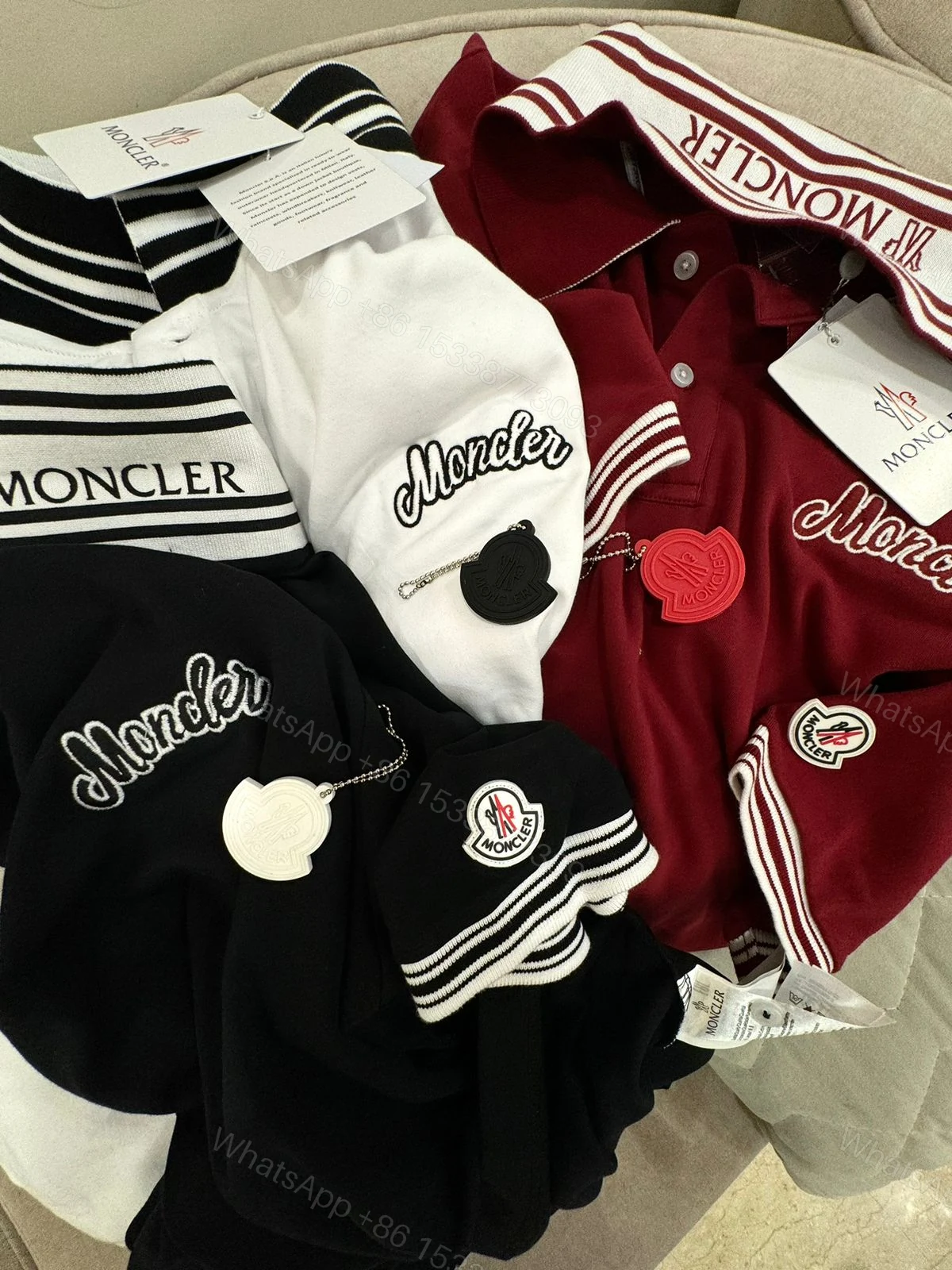 View 8 of FIRST COPY MONCLER LUXURY STYLE SUMMER LOOK POLO T-SHIRT