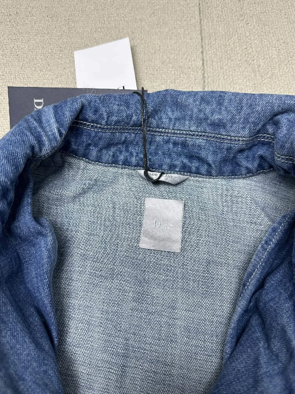 View 2 of Denim Jacket: Mid-Wash, Zipper Closure, Classic Edge