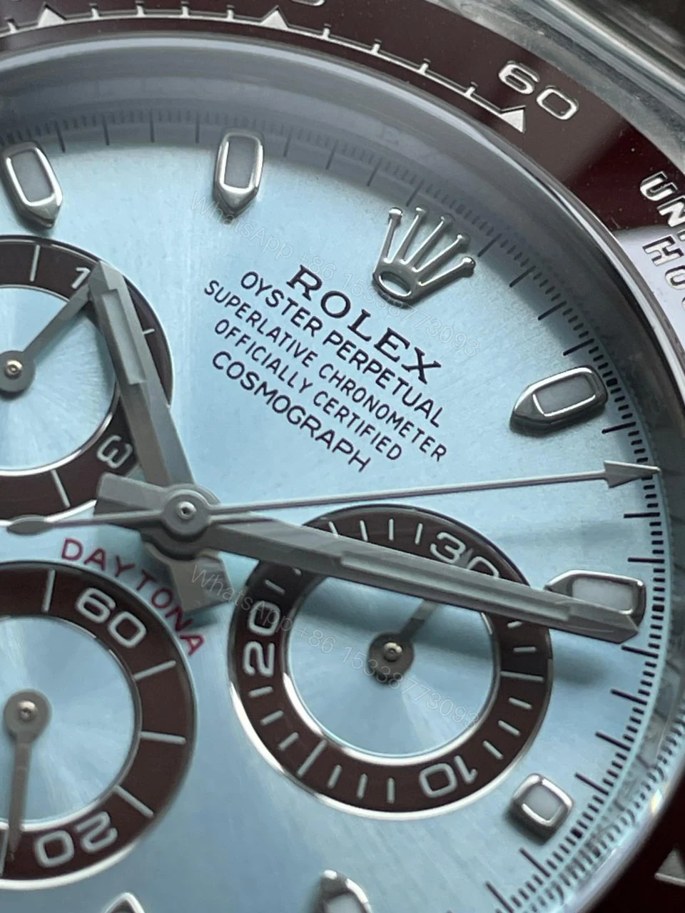 View 5 of Clean Factory 1:1 Rolex Daytona 116506 50th Anniversary Best Edition Ice Blue Dial Lume Markers SA4130 V2