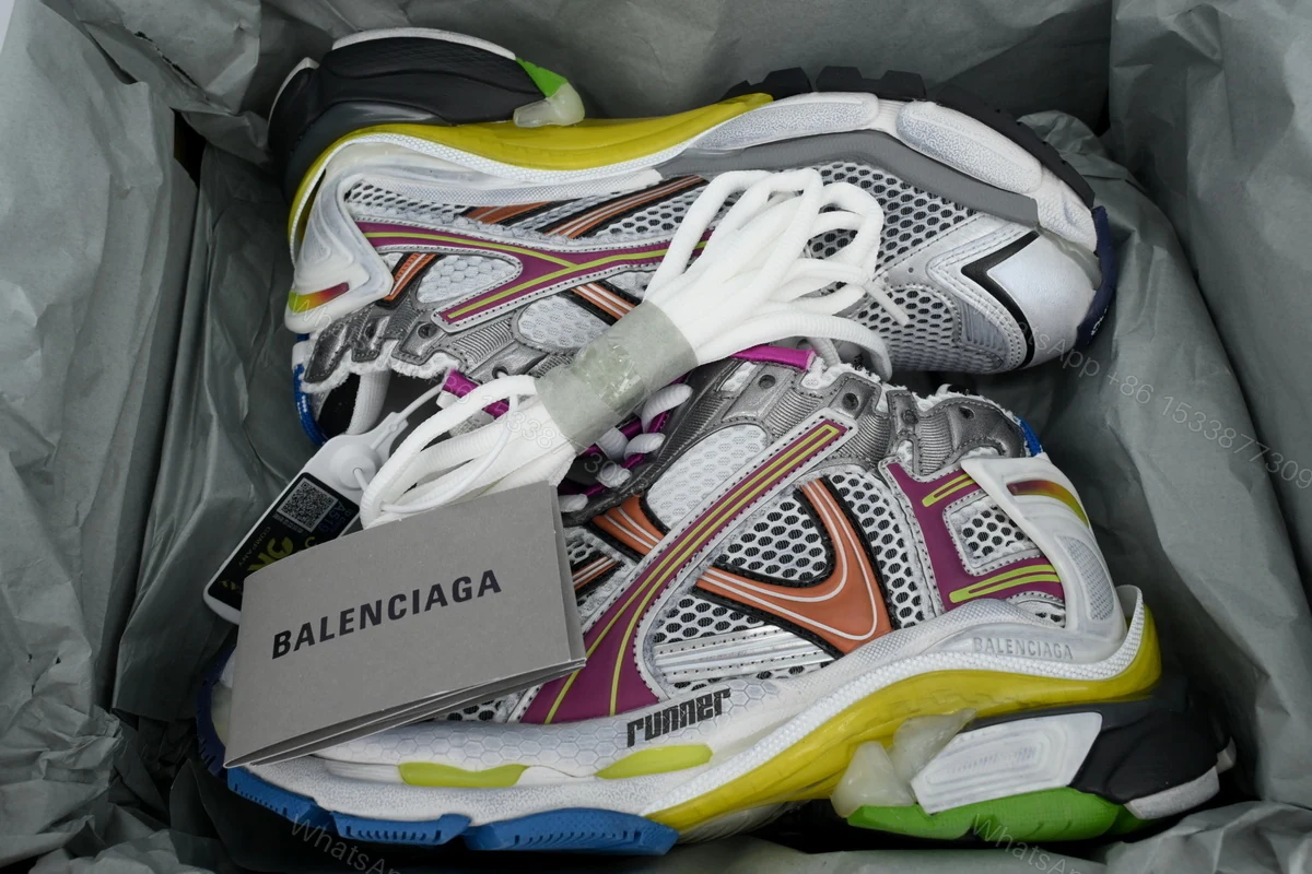 View 7 of Balenciaga Runner Sneaker Color Orange Powder 772767 W3RBW 9168
