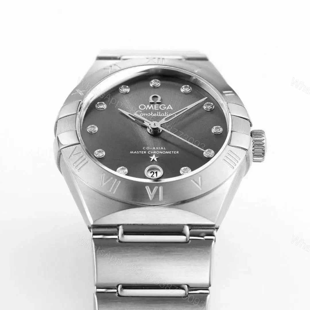 View 3 of Omega Constellation 29MM Women’s Watch V6 Version Silver with Diamond Markers Stainless Steel Bracelet