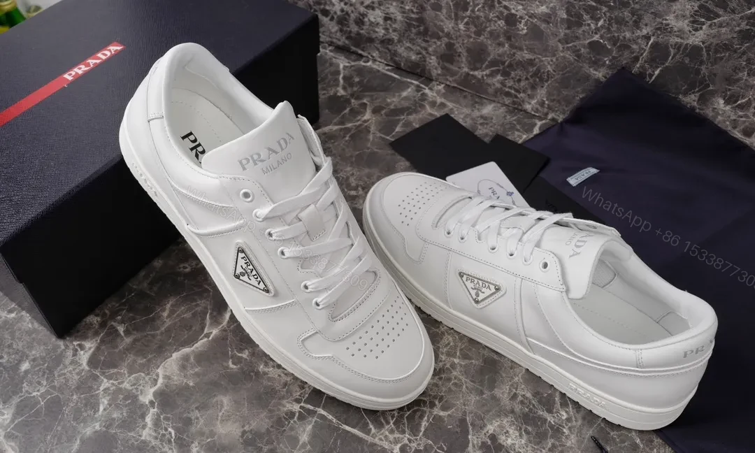 View 3 of Minimal White Leather Sneakers - Luxe Everyday Comfort