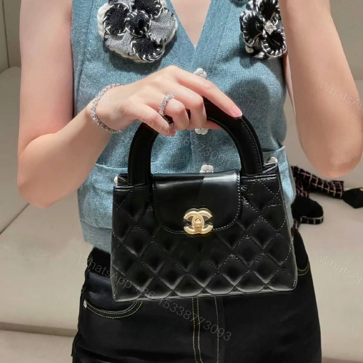 View 17 of 原單Chanel鏈條手提包Kelly系列大號免檢版