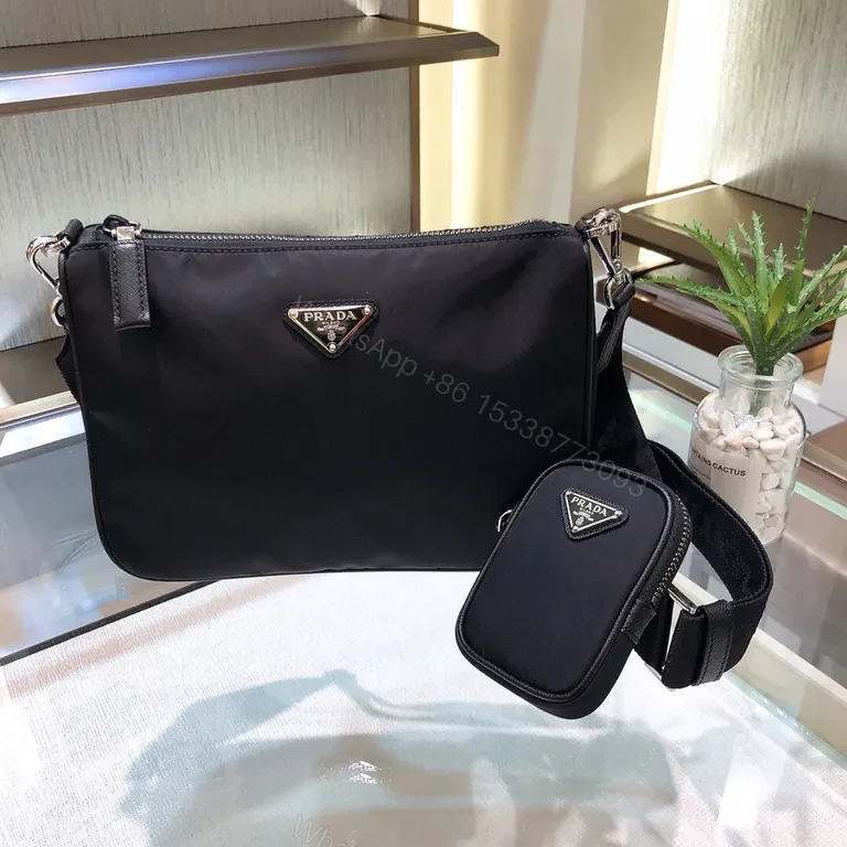 Streamlined Prada Nylon Crossbody: 2-in-1 Belt Bag — view 1