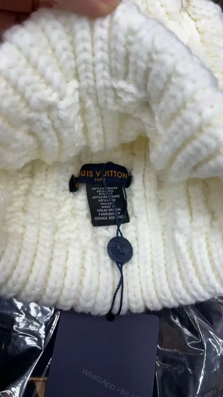 View 7 of Lux Knit Beanie with Crest – Premium Ribbed Knit Warmth