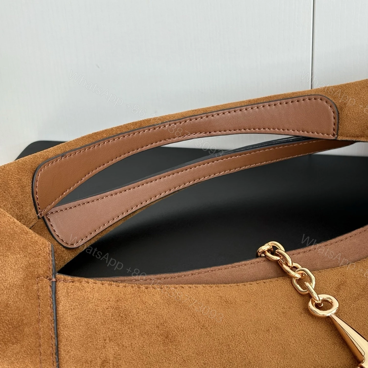 View 6 of Gucci Softbit Maxi Shoulder Bag Brown 46Cm
