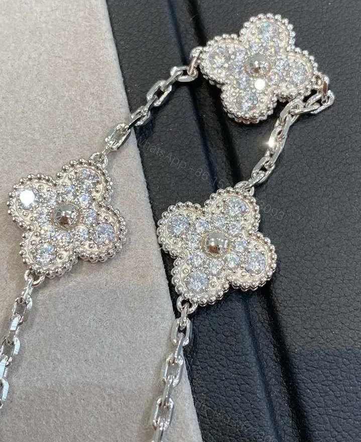 View 3 of Van Cleef & Arpels Replica Alhambra 5 Motifs Bracelet