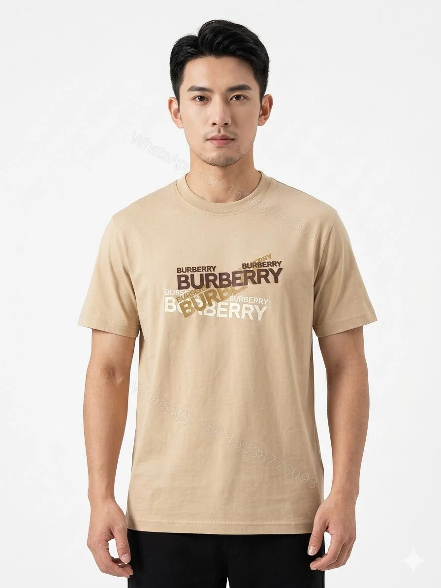 View 7 of FIRST COPY BURBERRY DESIGNER ROUND NECKS SUMMER T-SHIRT