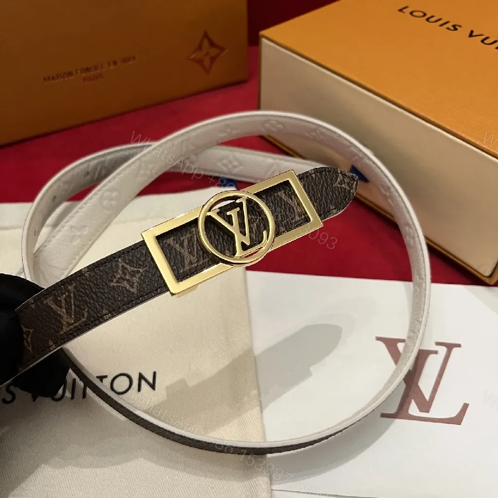 View 2 of White Textured Leather Belt with Gold Buckle