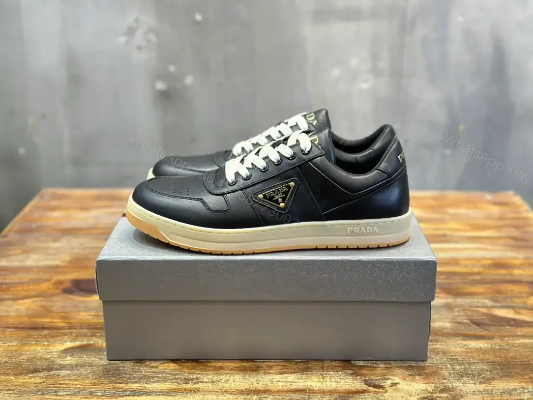 View 2 of PRADA DOWNTOWN NAPPA LEATHER SNEAKERS – PRD031