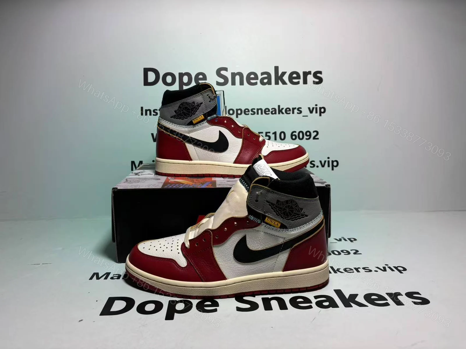 View 4 of Union LA x Air Jordan 1 Retro High OG SP 'Chicago Shadow' HV8563-600