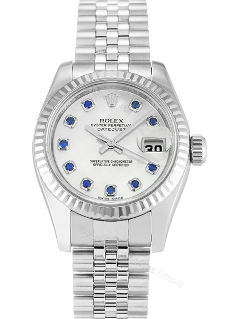 Replica Rolex Lady-Datejust Mother Of Pearl – White Dial 179174 26 mm — view 1