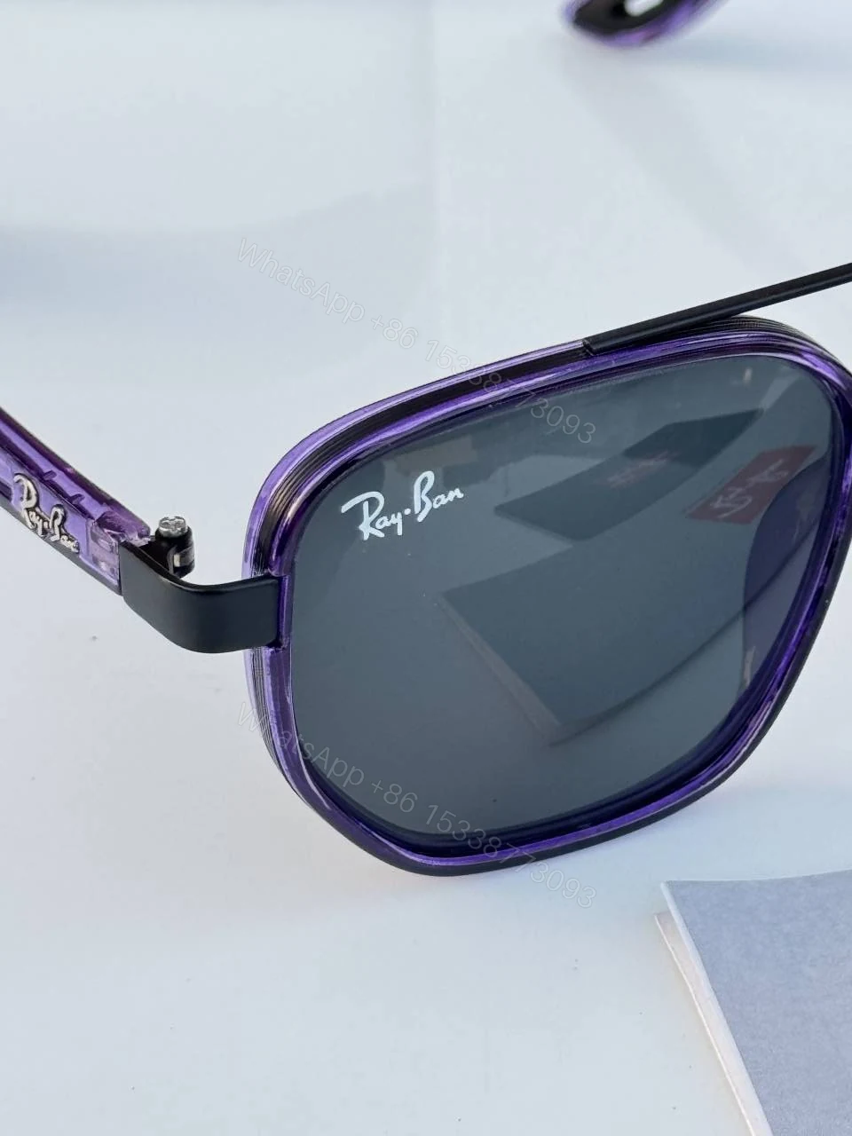 View 5 of First Copy RayBan 30165 Violet Sunglasses