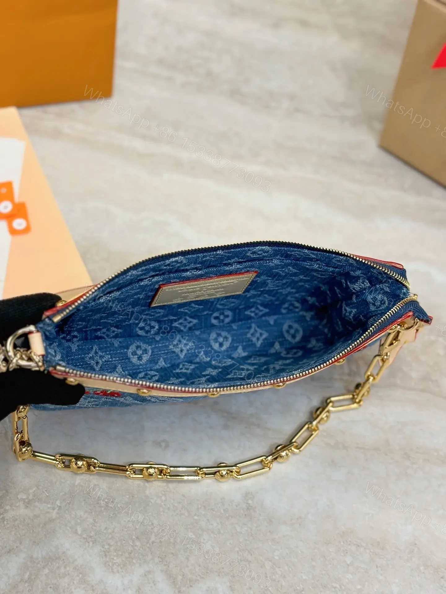 View 4 of Louis Vuitton x Takashi Murakami Cherry Pochette Accessoires Bag