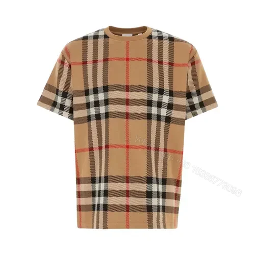 Burberry Checked Knitted T-Shirt — view 1