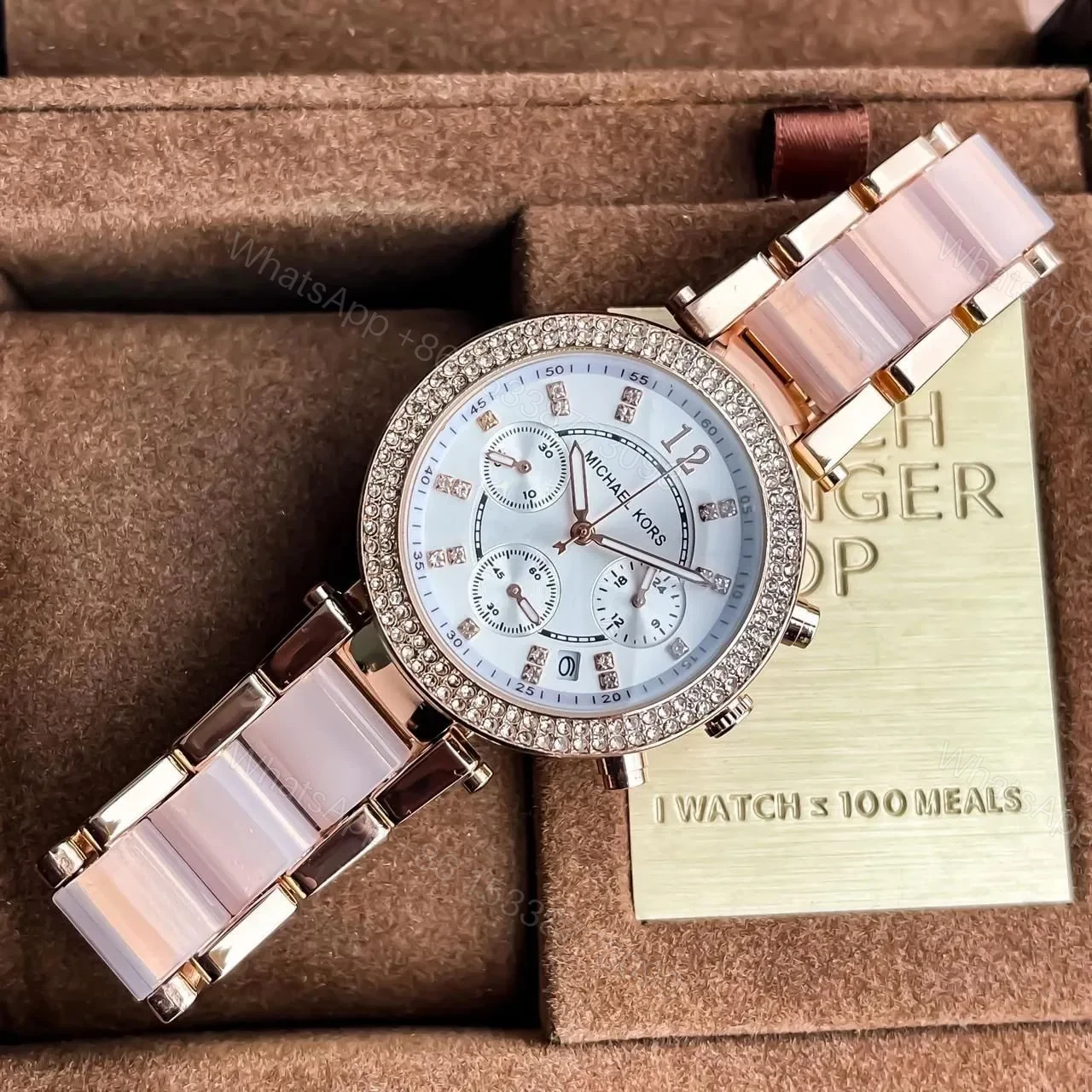 View 3 of Michael Kors Parker Acrylic Chronograph