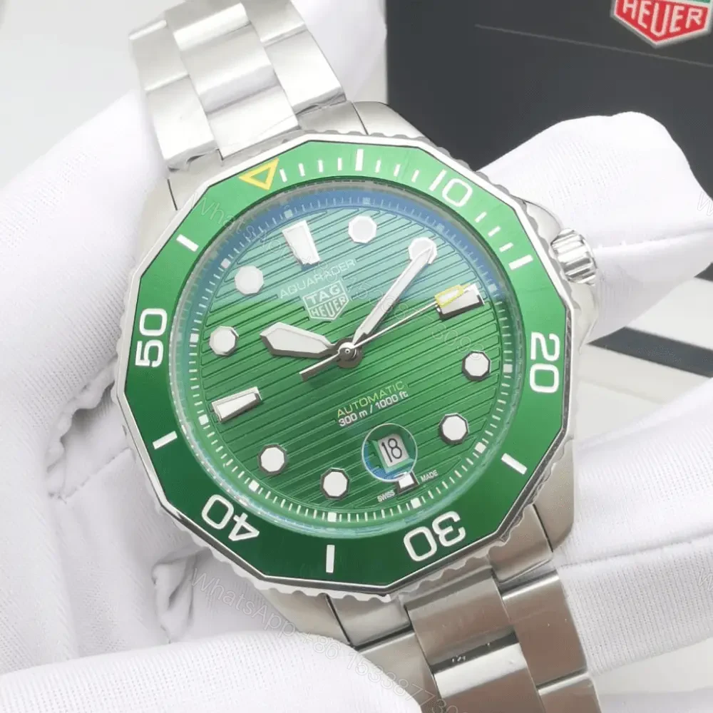 Tag Heuer Aquaracer Green Dial Quality Automatic Mens Watch — view 1