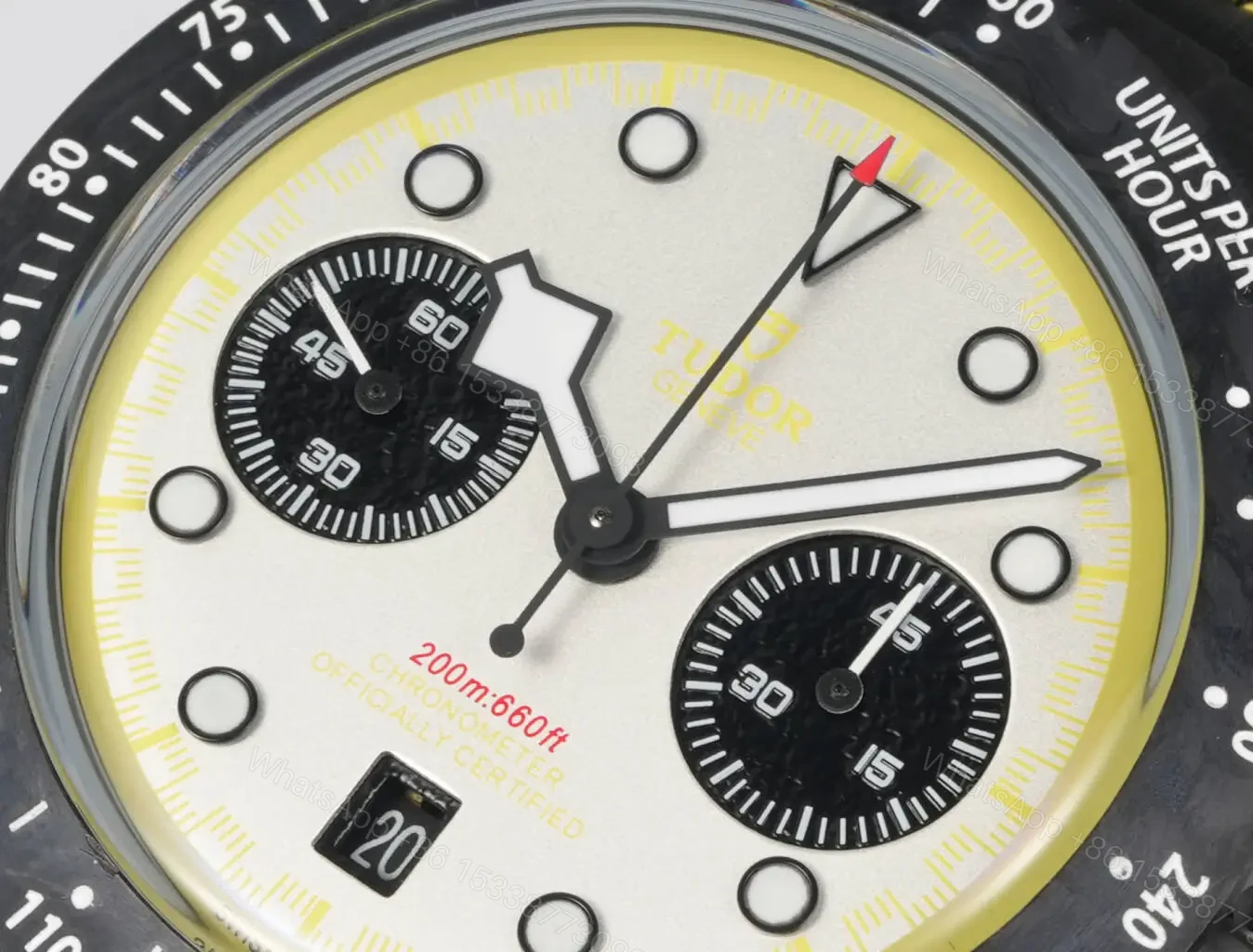 View 3 of Tudor R29 Biwan Series Yellow & Black Carbon Strap Limited Edition 42MM Premium M7937KN-0001