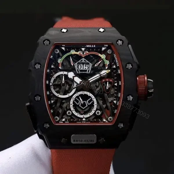View 8 of Richard Mille Swiss Made Clone RM 50-03 Tourbilon Formula 1 Red