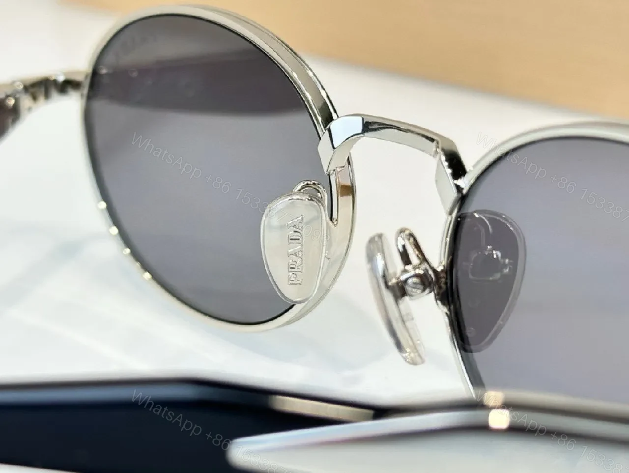 View 6 of Pink-Tint Round Frames Pearl-Style Sunglasses