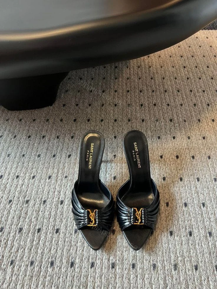 View 3 of YSL FIRST COPY LUXURY PARTY-WEAR HEELS FOR WOMEN SANDALS