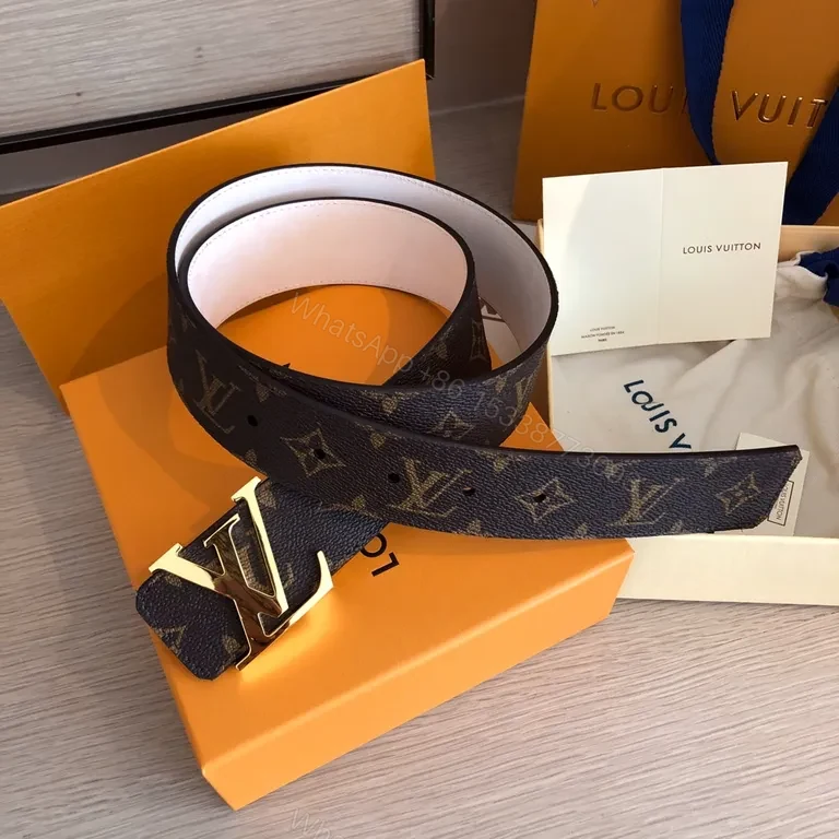View 2 of Iconic Monogram Belt: LV Gold Buckle, Coated Canvas