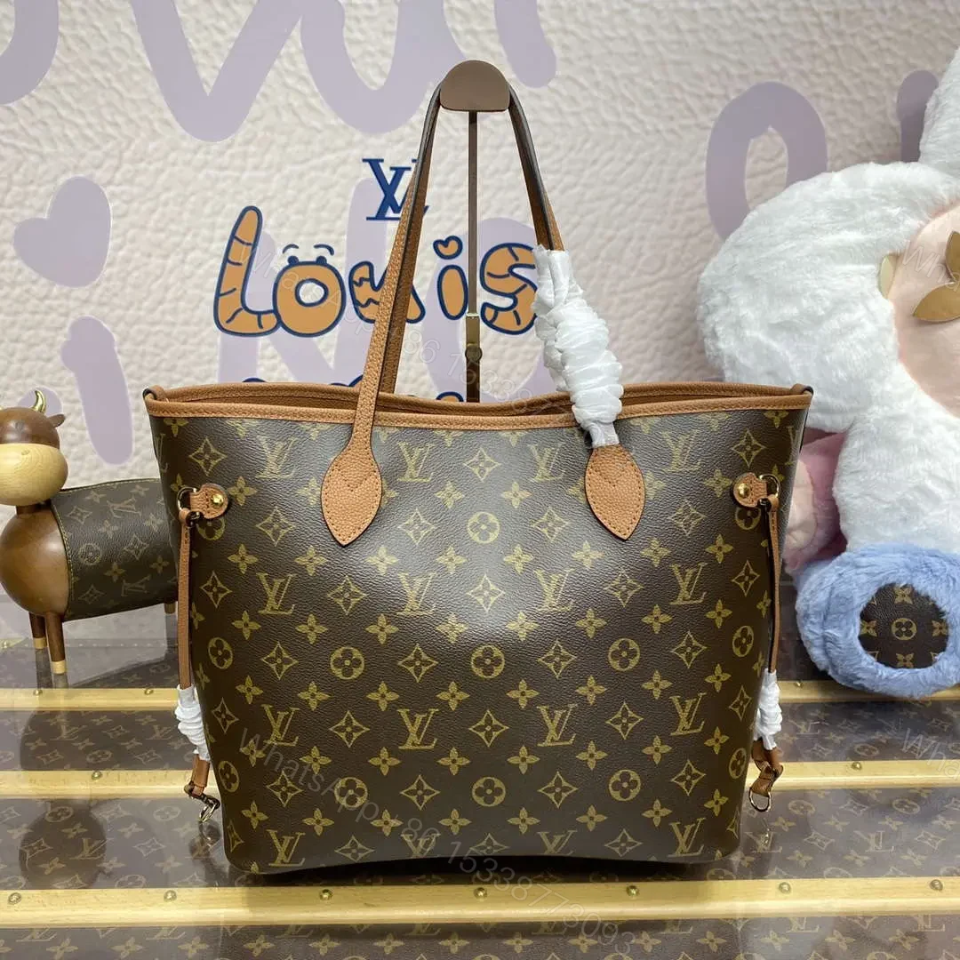 View 3 of LV M12061 Louis Vuitton Reversible Neverfull Inside Out MM Handbag Brown