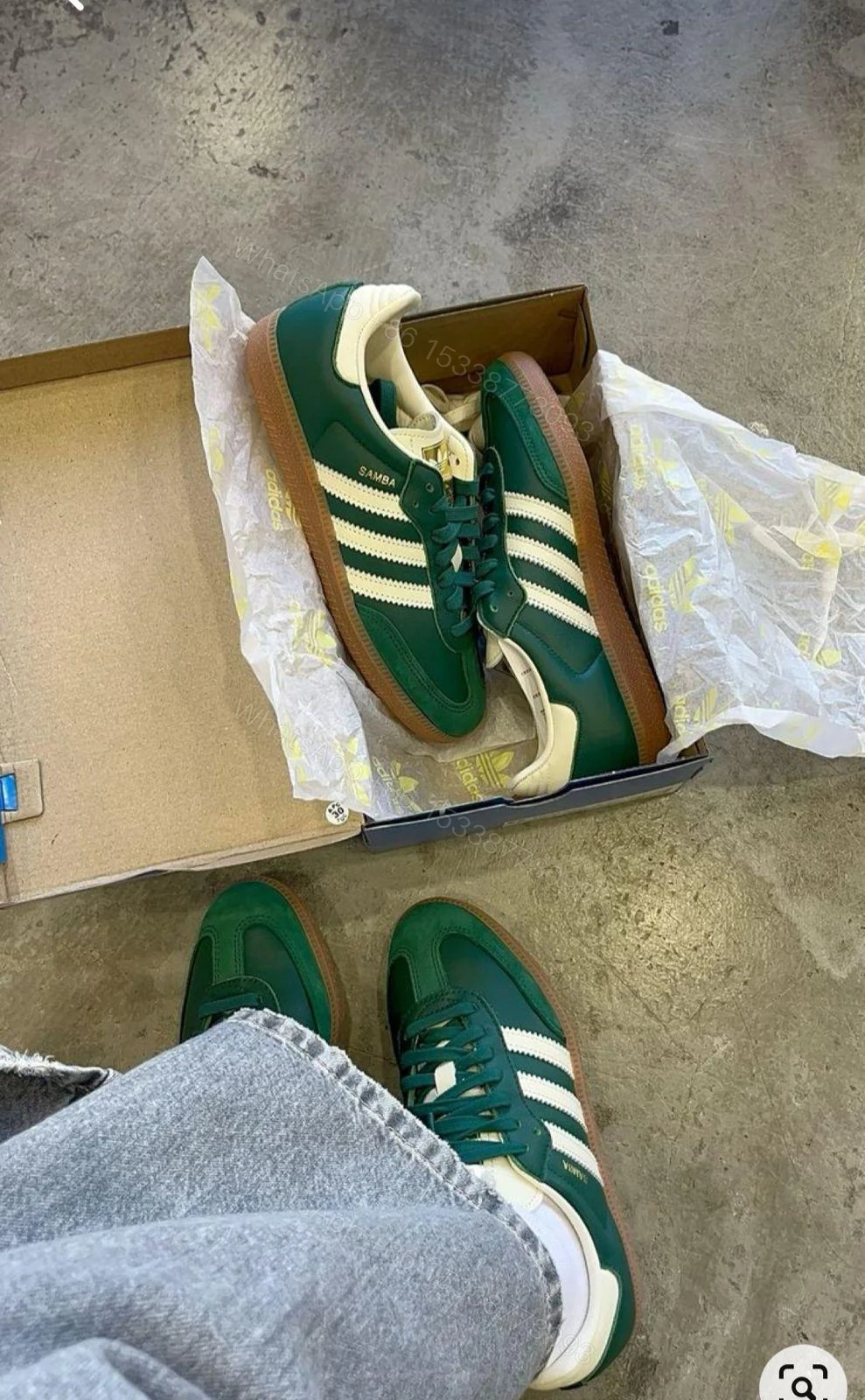 View 4 of BUY ADIDAS SAMBA FIRST COPY COLLEGIATE GREEN UNISEX SHOES