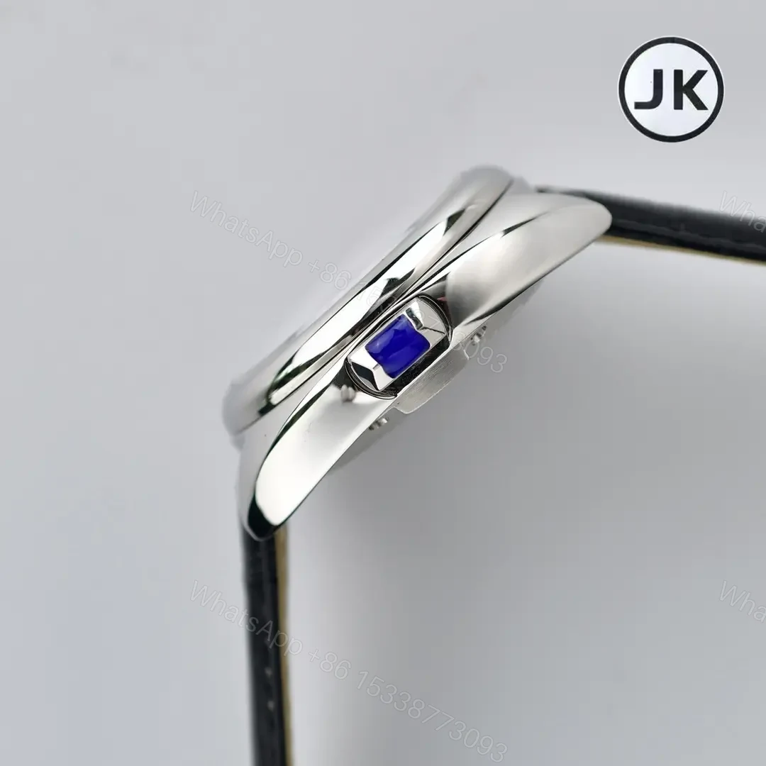View 3 of Cartier CLE DE Cartier Key 2022 Women’s Watch – Silver Case, Black Leather Strap, Blue Roman Numerals