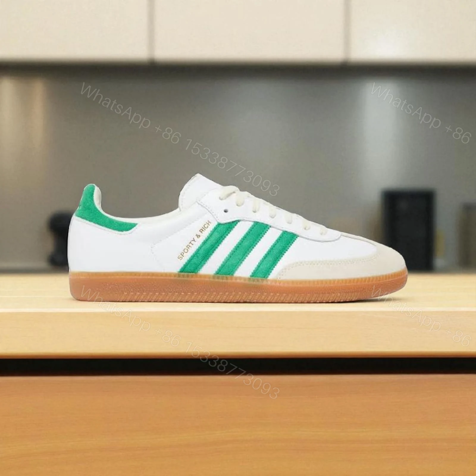 View 4 of First Copy Adidas x Samba “Sporty & Rich” Premium Sneakers