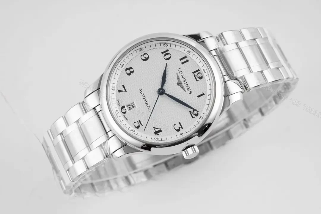 View 3 of Longines Master Collection Silver Dial Automatic Watch with Stainless Steel Bracelet