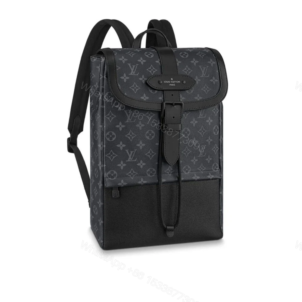 Louis Vuitton Saumur Backpack Monogram Eclipse Canvas 42Cm M45913 — view 1