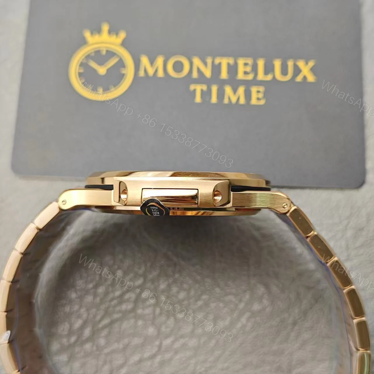 View 19 of Super Clone Replica Patek Philippe Nautilus – Rose Gold