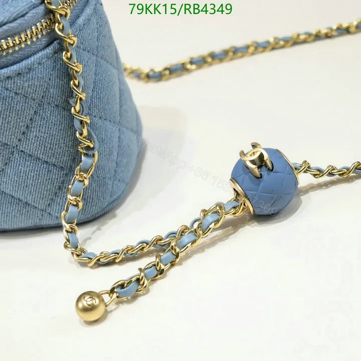 View 7 of Chanel Mini Cube Pearl Crush Vanity Bag in Sky Blue GQ932 – Vibrant Color Expressions