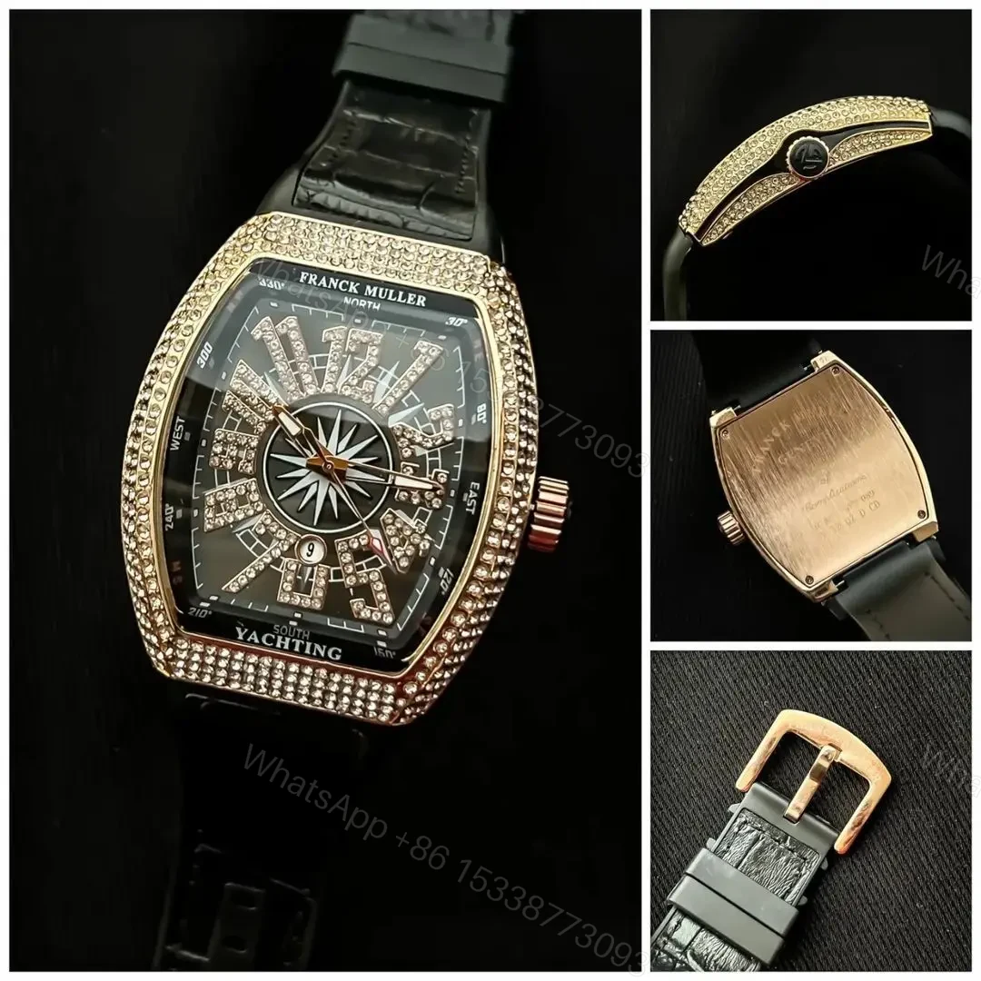 View 2 of Brand-Franck Muller Model-YachTing Quality-7A Gender-Men’s Band-Black