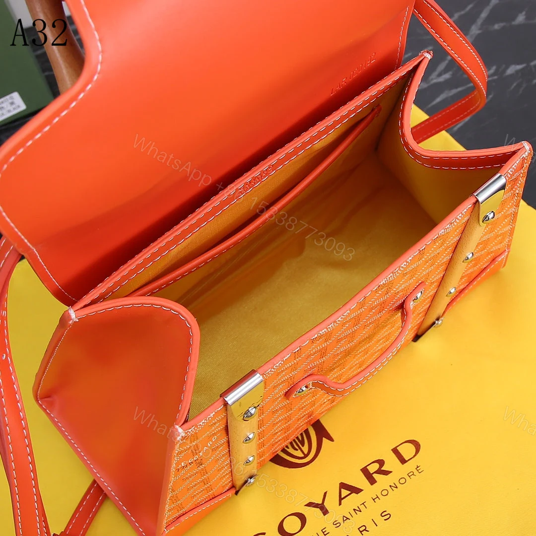 View 7 of GOYARD SAIGON PM BAG ORANGE 20CM