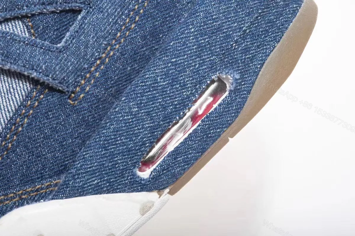 View 5 of Air Jordan 4 Retro Levis Blue Reps