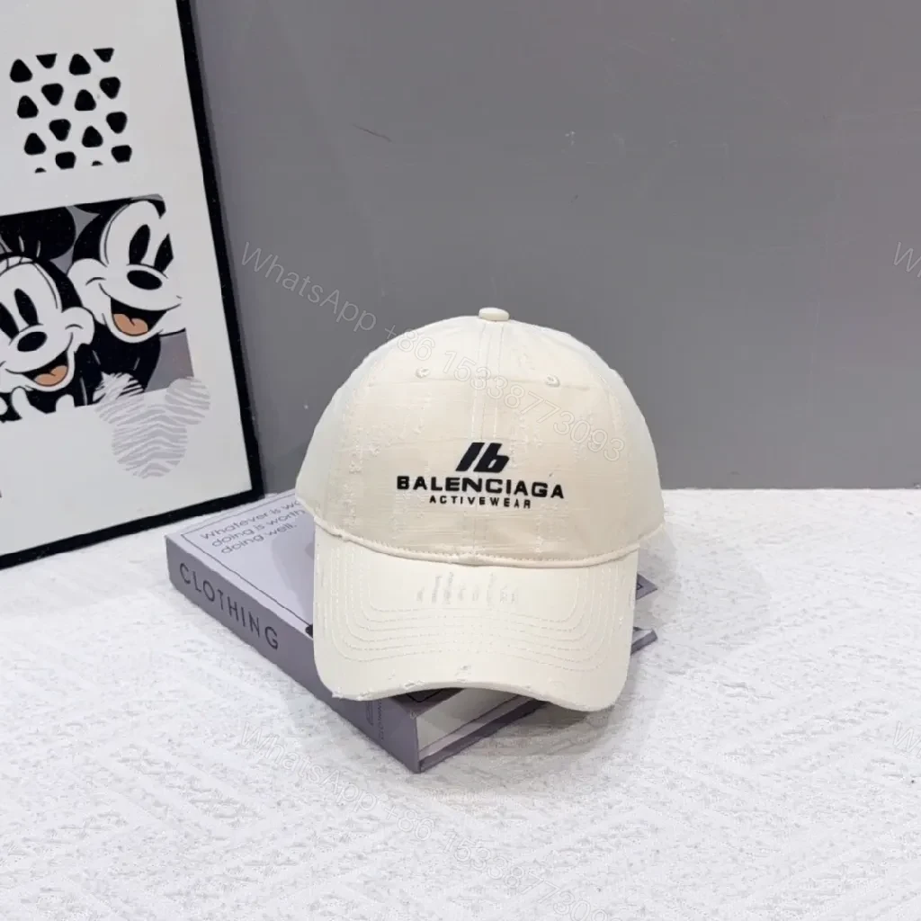 View 5 of Color-Block Cap: Premium Textured Embroidered Visor Cap