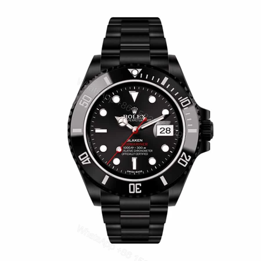 Rolex Submariner 116610LN Super Clone : Blaken Blackout Custom 40mm — view 1