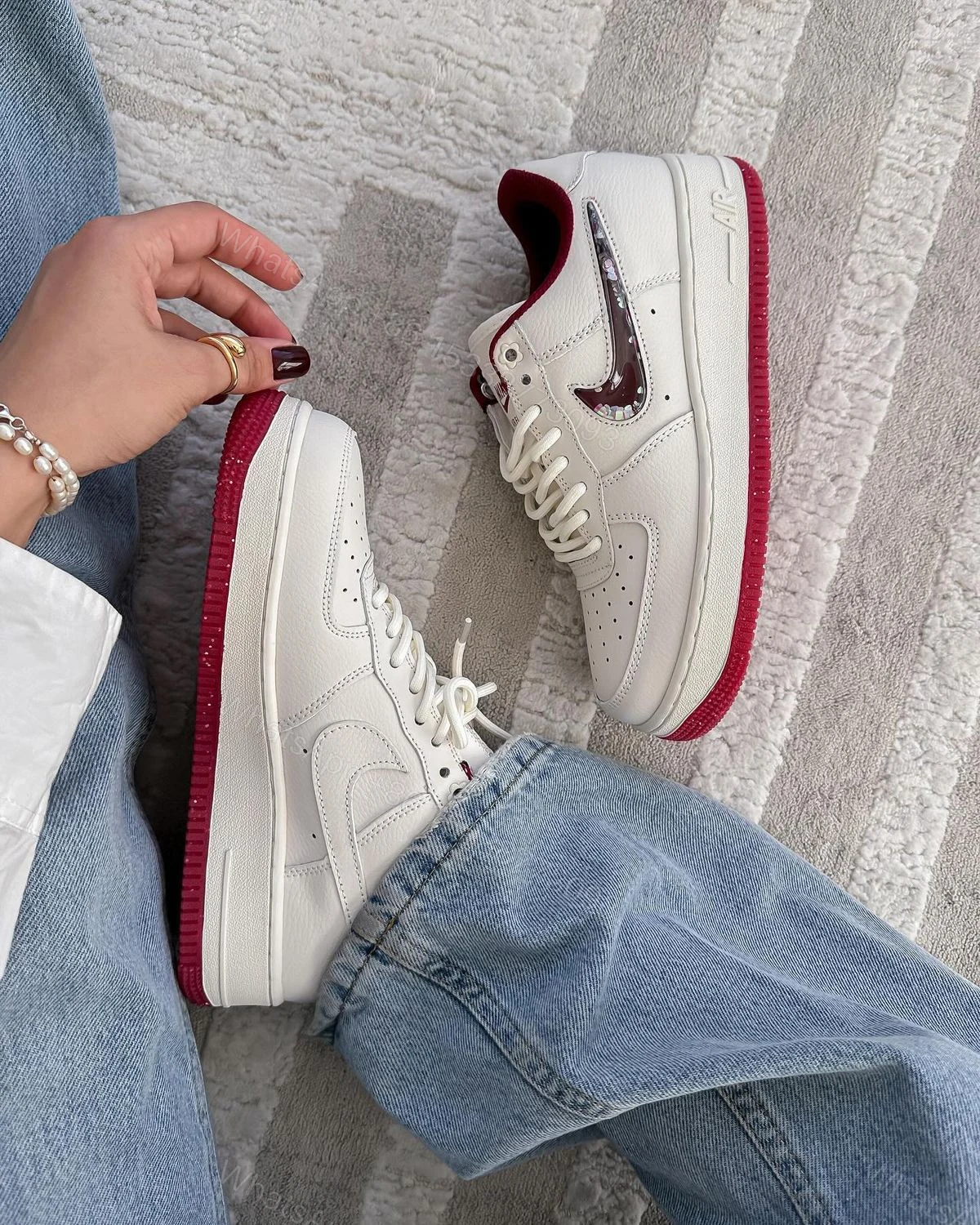 View 5 of First Copy Nike Air Force 1 Valentine 2025 Edition