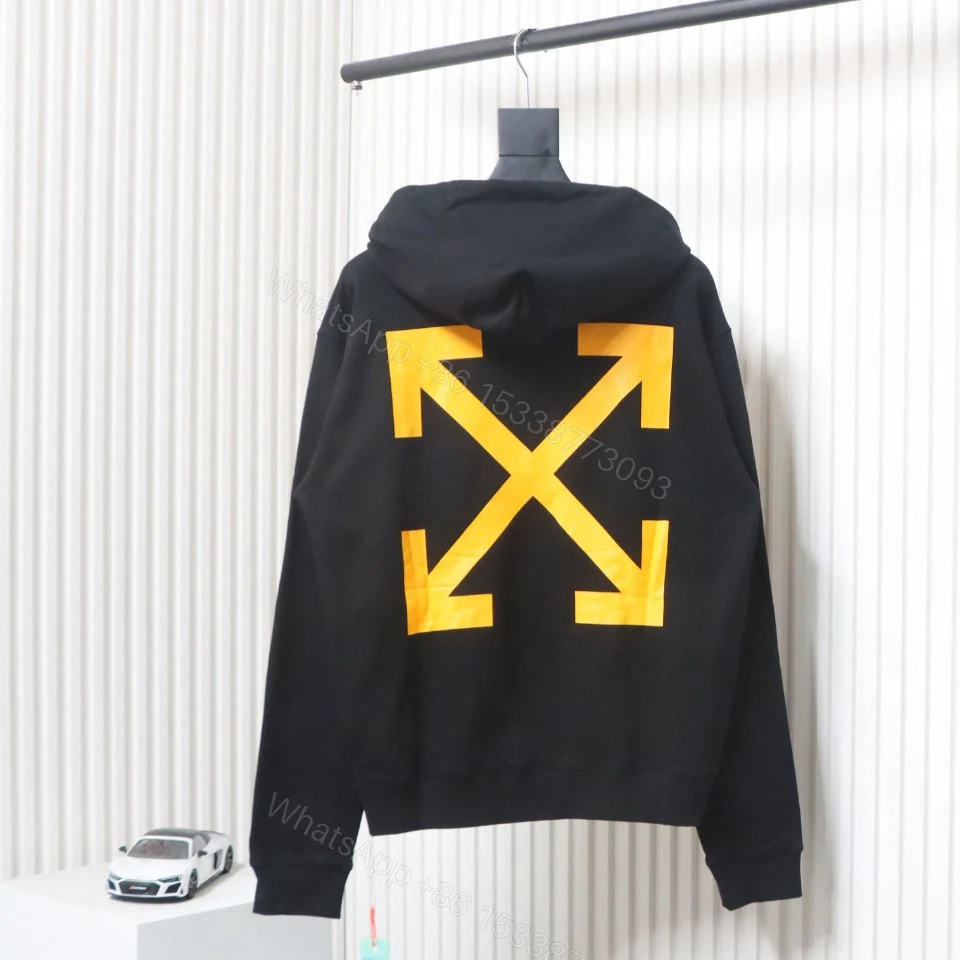 Off-white religious Madonna print hoodie yellow — view 2