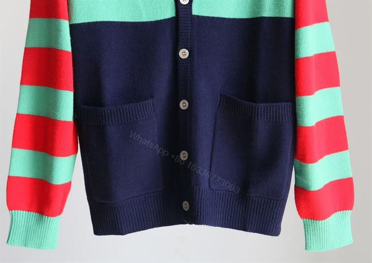 View 5 of GG Cotton Wool Striped Cardigan – RJK02