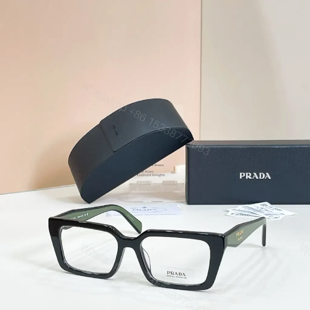 View 7 of Black Rectangle Sunglasses, Prada, Thick Frame, Gradient Lenses, Oversized Sunnies