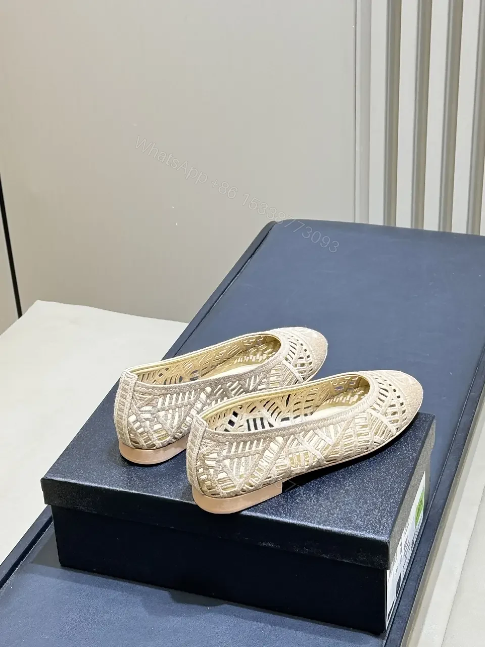View 7 of Elegant Textured Slip-Ons: Subtle Luxe Detail Flat