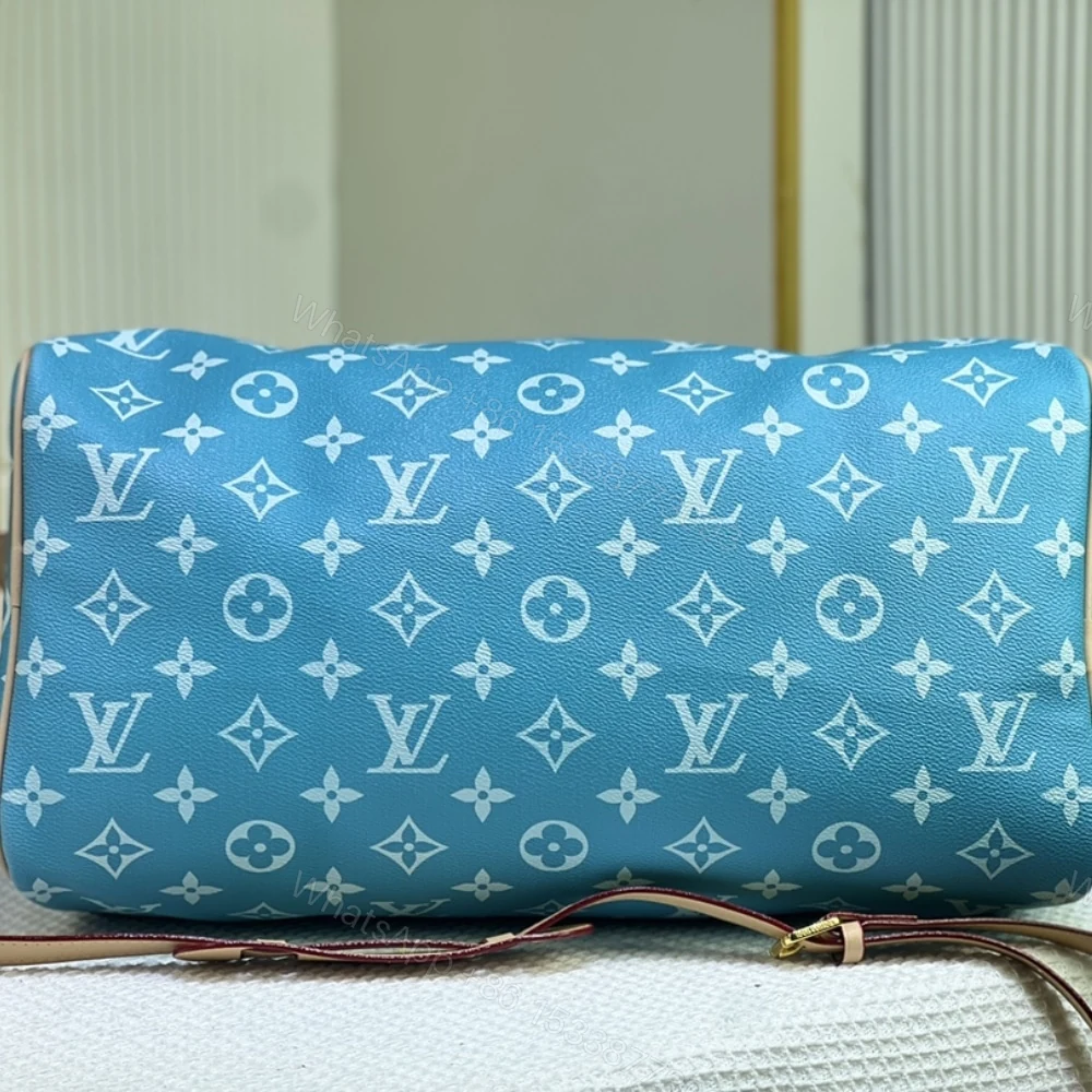 View 3 of Louis Vuitton Speedy P9 Bandoulière 25 Blue 40Cm M24424